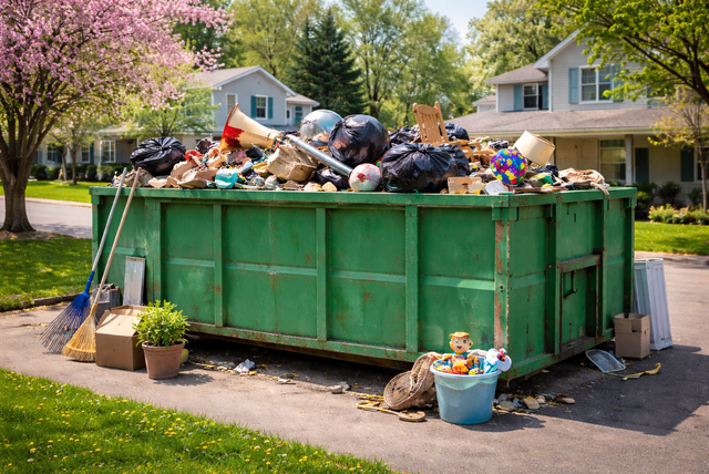 house cleanout dumpster